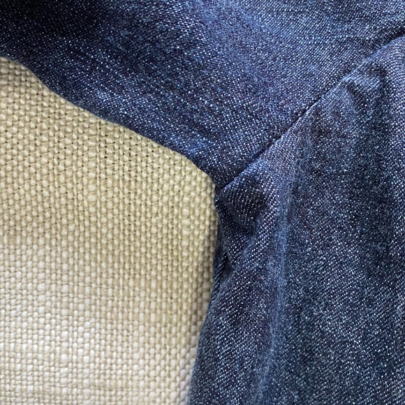 DKNY Dark Denim Tapered Waist Casual Work Western Y2K Jean Jacket- Sz M/L - Picture 12 of 16